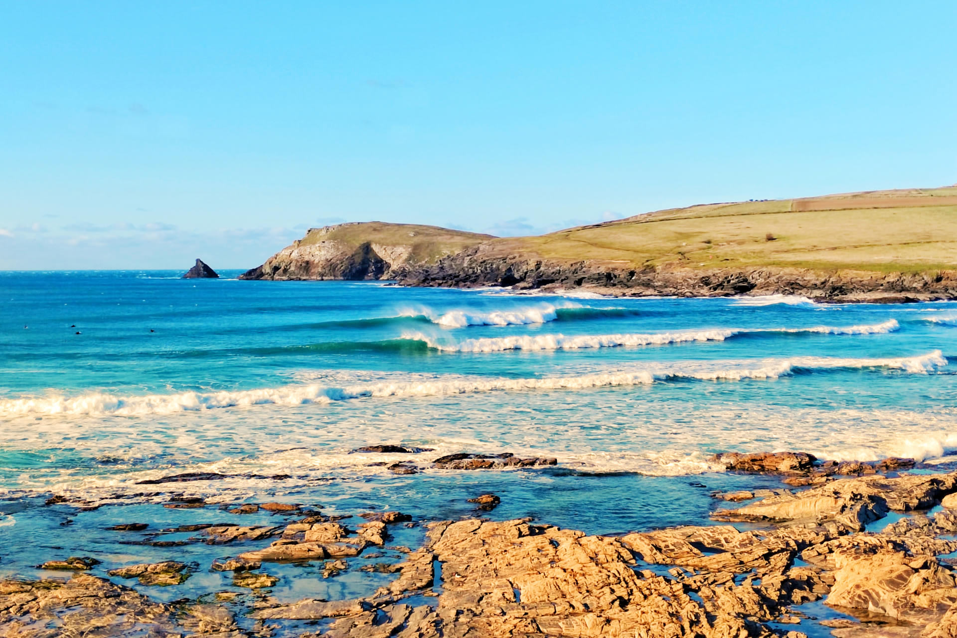 Booby's Bay at high tide